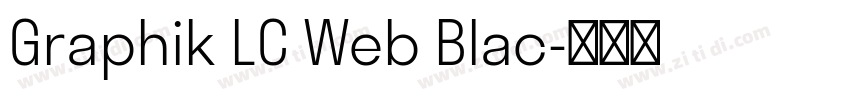 Graphik LC Web Blac字体转换